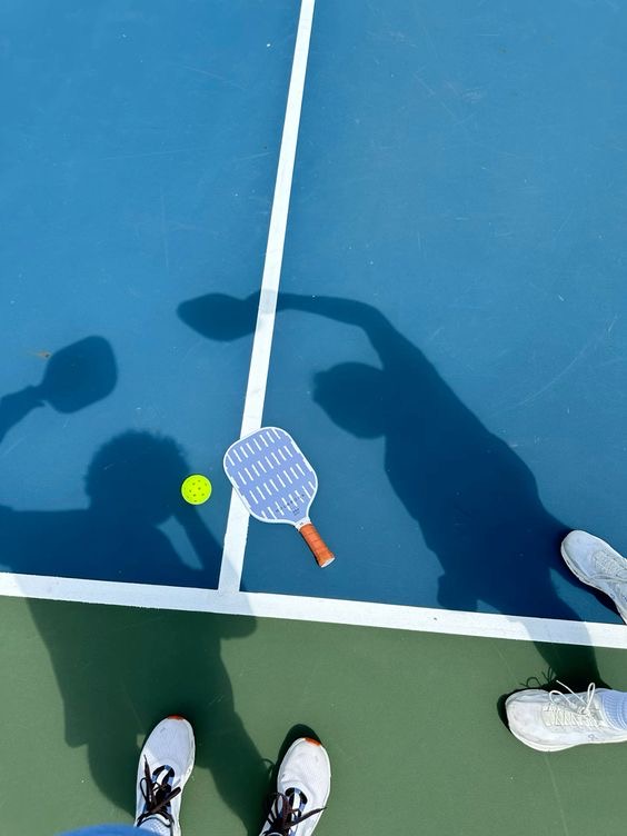 Pickleball player perspective